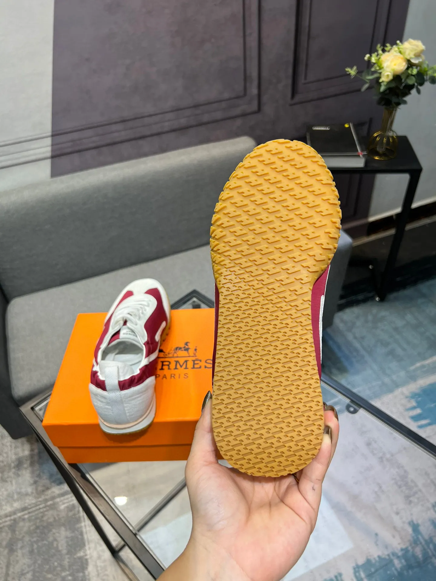 Men's shoes 💰660 [HERMES] Hermès - High-end quality original order 🔍🔍 - Upper: 🔝 cowhide suede splicing design - Inner lining: imported mixed sheepskin - Outsole: TPR foam · Rubber: two-color combined molding outsole - Super high quality control · Fine workmanship: highlighted (high-end, luxury, grade) -Size: 38-44 (45, 46, can be customized)